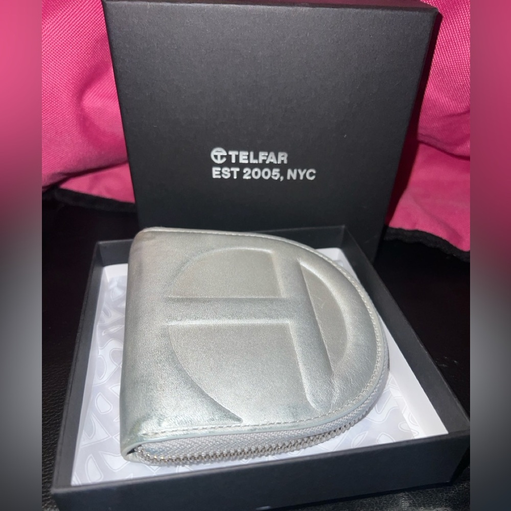 Telfar silver wallet